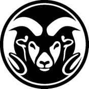 CSU Ram Logo- Black & White