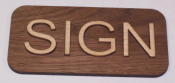 Offering wooden signs.  Our laser engraved signs are tailored to meet your exact size and shape.  Unique home address signage.