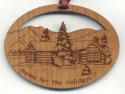 Offering custom Christmas ornaments!  We engrave cherry wood from scratch to make beautiful personalized XMAS ornaments.