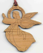 Offering custom Christian guardian angel Christmas ornaments.  Our engraved ornaments can be personalized to meet your requirements.
