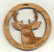 Offering custom deer Christmas ornaments.  Personalized ornaments make great holiday gifts.