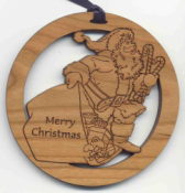 Offering customized Santa ornaments.  Personalized ornaments make unique and special memories for your friends.
