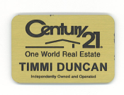 Offering magnetic name badges for Century 21 Agents!  Engraved custom ID badges at the lowest prices on the internet!
