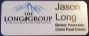 Offering Archon Group name tags.  Beautiful Silver name tag with the Archon logo in Teal with the name printed in black.