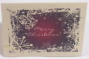 Wood Christmas Card(Framed Merry Christmas Sample)