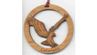 Offering eagle custom Christmas ornaments.  We engrave cherry wood from scratch to make personalized eagle ornaments.