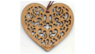 Offering custom heart Christmas ornaments.  We engrave our heart ornaments from cherry wood and personalize each unique order.