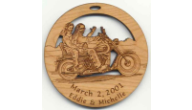 Offering custom motorcycle Christmas ornaments.  Our personalized motorcycle ornament makes a unique and memorable gift!