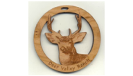 Offering custom deer Christmas ornaments.  Personalized ornaments make great holiday gifts.