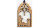 Offering custom Nativity Christmas ornaments.  Our Christian ornaments are unique Christmas gifts and memory gifts from retreats.