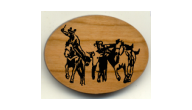 Offering custom western magnets.  Our custom made rodeo magnets include calf wrestling, bronco riding and bull riders.  Unique favors for western special events.