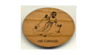 Offering custom made skier magnets.  Our personalized wooden sports magnet makes a unique and personalized favor for teams, clubs, other special occasions.