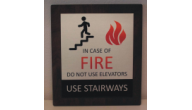 SIGN-ALUMINUM-FIRE - Aluminum In Case of Fire(6x8 on Silver)