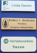 Offering banking rubber stamps and signage.  We have a full line of office products meeting the banking market as well as custom gift items perfect for key bank customers.