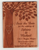 Offering wooden wedding invitations and unique wedding gifts! Wood Save the Dates. Personalized wedding gift boxes. Personalized wedding napkins and more.