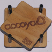 Offering Custom Wooden Coasters for as low as $1.99 each!  Quality cherry wood with laser engraved logos, messages, and pictures.