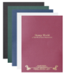 Offering 9x12 presentation folders. Our pocket folder products are imprinted in beautiful gold or silver foil economically and with low minimums.