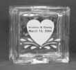 Offering unique wedding gifts!  Personalized glass vases and banks are special for the bride and groom!