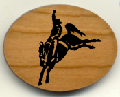 Offering custom western magnets.  Our engraved rodeo and old west magnets make unique favors and mementos.  Any message and art work can be engraved.