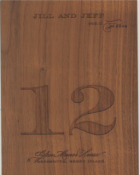 Table Sign-No Stand(Walnut Engraved)