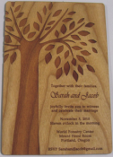 Wooden Invitations( Tree Sample)