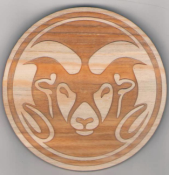 Wooden Coaster(Ram Logo)