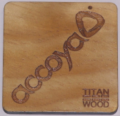 Wooden Coaster -Square Titan Wood