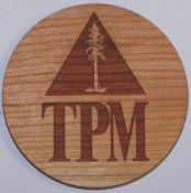 Custom Wooden Coasters(TPM Logo)