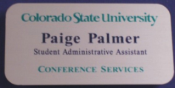 CSU Conference Services Name Tags(Gold)