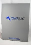 Offering 9x12 presentation folders. Our pocket folder products are imprinted in beautiful gold or silver foil economically and with low minimums.