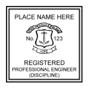5230 Self-Inking Engineer Rubber Stamp