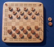 Custom Engraved Checkers Game