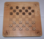 Custom Engraved Checkers Game(Dalmatian)
