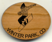 Offering custom made snowboarding magnets.  Our laser engraved sports magnets make unique favors for your ski trips, weddings and family reunions.