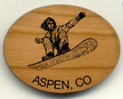 Offering custom made snowboarder magnets.  We specialize in engraving personalized skiing and snowboarding magnets from cherry wood.  Perfect family reunion a ski trip favors.