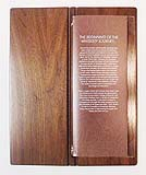 Wooden Menu(Book Style)