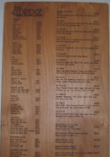 Wooden Dinner Menu(11x17 Inch Sample)