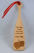 Engraved Paddle Bookmark (Maple-6x1.5)Engraved Paddle Bookmark (Maple-6x1.5)