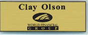 World Financial Name Tags