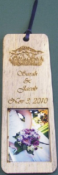 Wooden Book Mark(Green With Photo)