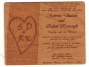 Offering Wooden Wedding Invitation and suites for affordable prices. Convey your dream wedding through unique Wooden Invitations.
