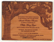 Wooden Invitations(Hanging Tree Example)
