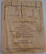 Wooden Veneer Maps(Printed to Wood)