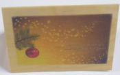Wood Christmas Card(Bulb & Stars Sample)