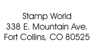 Custom Return Address Stamps