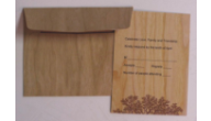 Wood Veneer Reply Cards