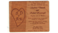 Wooden Wedding Invitations