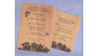 Wood Veneer Invitations