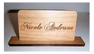 Wood Engraved Place Cards