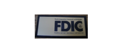 BANK-FDIC - FDIC Insured Bank Sign